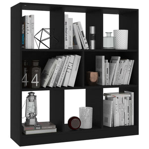 Schwarzes Bücherregal, 97,5 cm Breit