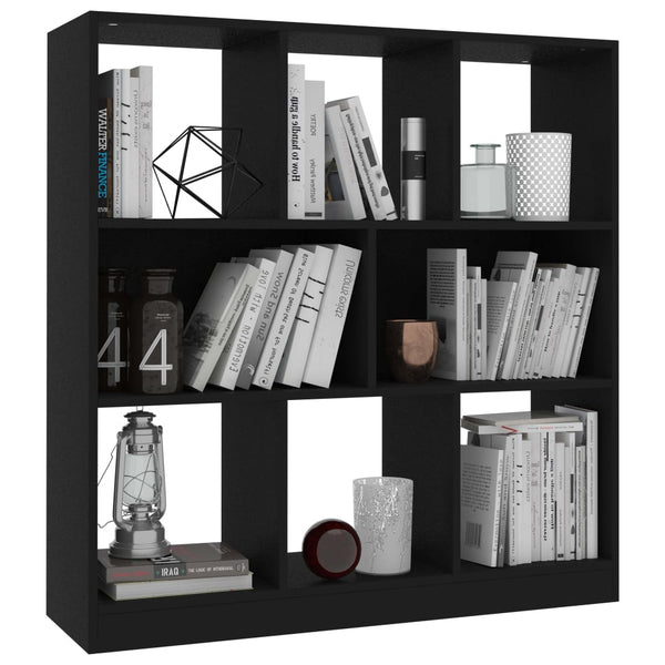 Schwarzes Bücherregal, 97,5 cm Breit