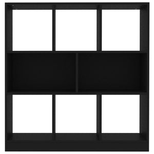 Schwarzes Bücherregal, 97,5 cm Breit