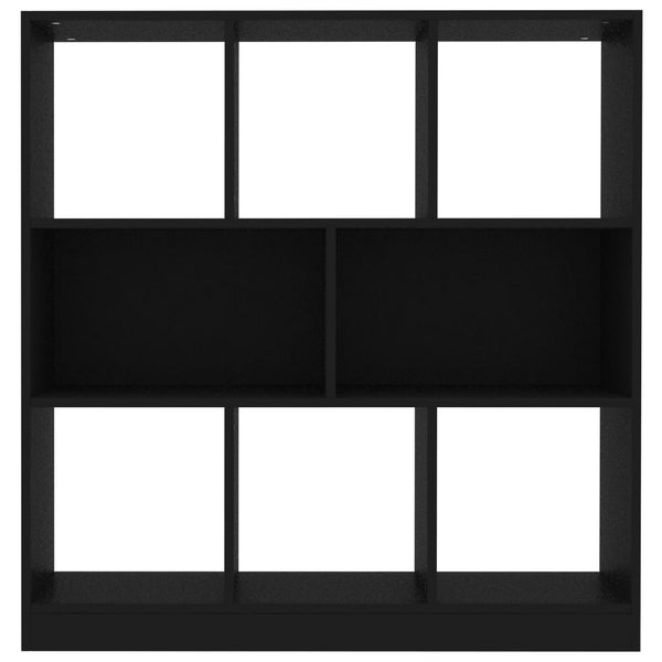 Schwarzes Bücherregal, 97,5 cm Breit