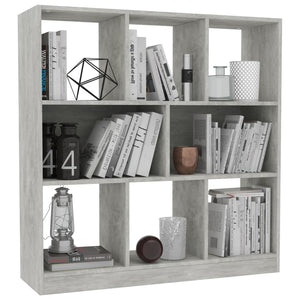 Betongraues Bücherregal, 97,5 cm