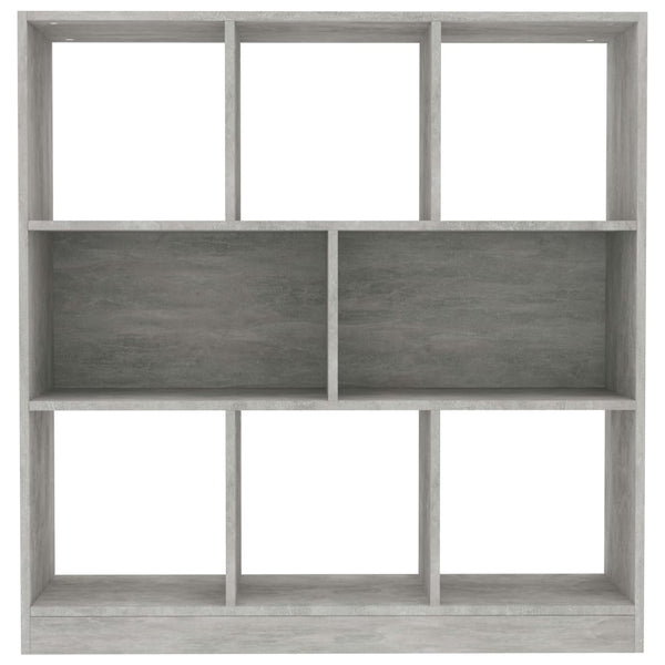 Betongraues Bücherregal, 97,5 cm