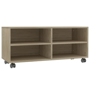 TV-Schrank Sonoma-Eiche 90 cm mit Rollen