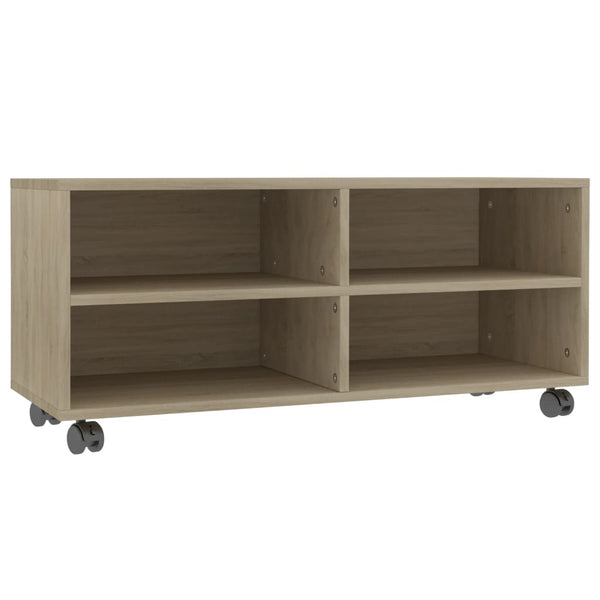 TV-Schrank Sonoma-Eiche 90 cm mit Rollen