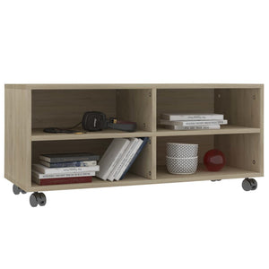 TV-Schrank Sonoma-Eiche 90 cm mit Rollen