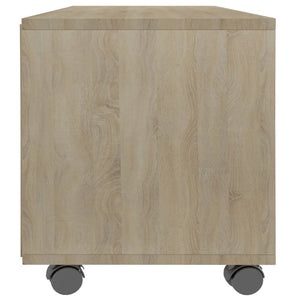 TV-Schrank Sonoma-Eiche 90 cm mit Rollen