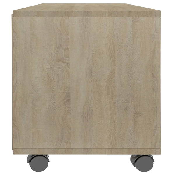 TV-Schrank Sonoma-Eiche 90 cm mit Rollen