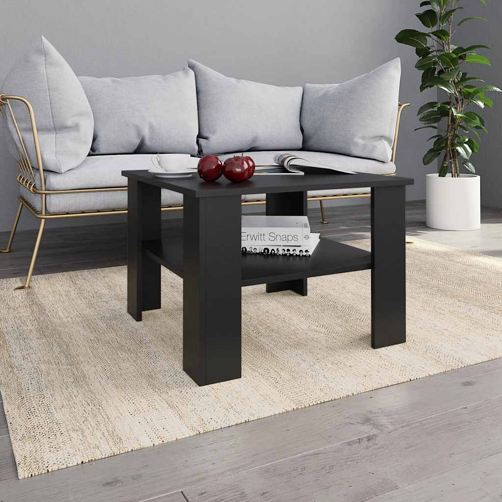 Schwarzer Couchtisch 60x60 cm