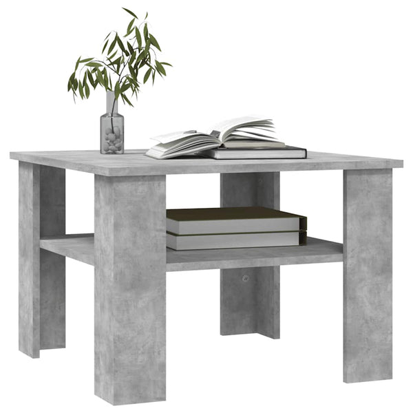 Betongrau Couchtisch 60x60 cm