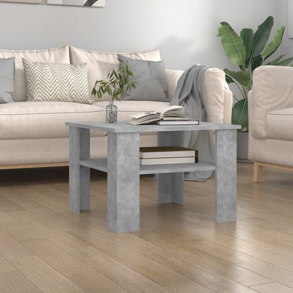Betongrau Couchtisch 60x60 cm