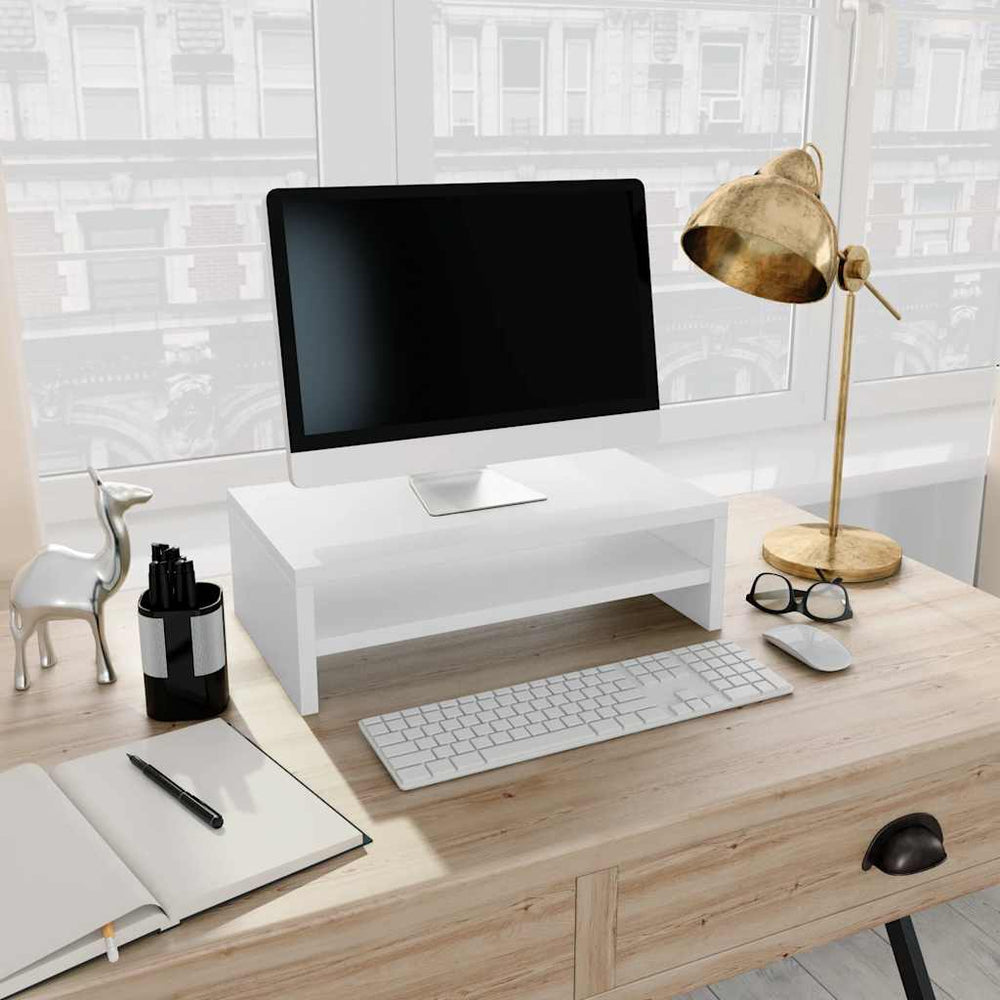 Monitorständer Weiß 42 cm