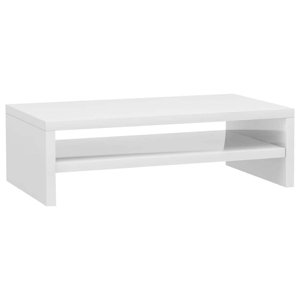 Monitorständer Weiß Hochglanz 42x24x13 cm
