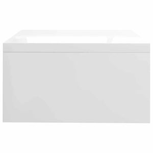 Monitorständer Weiß Hochglanz 42x24x13 cm