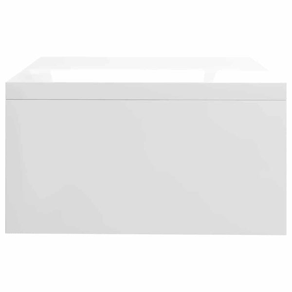 Monitorständer Weiß Hochglanz 42x24x13 cm