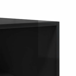Hochglanz Kleiderschrank Schwarz 100x50x200cm