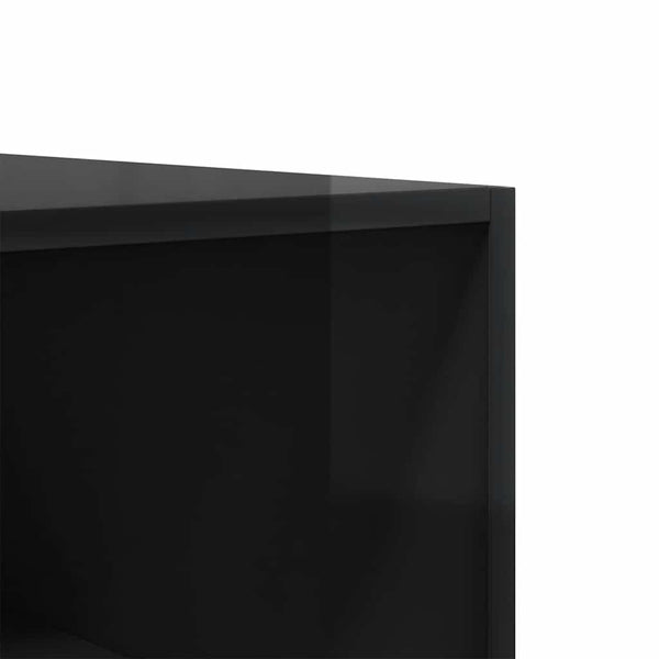 Hochglanz Kleiderschrank Schwarz 100x50x200cm