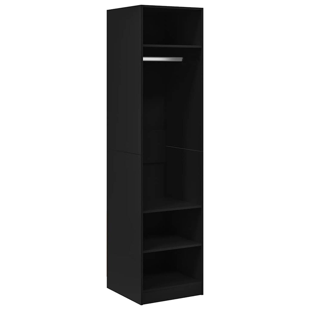 Schwarzer Kleiderschrank 50x50x200 cm