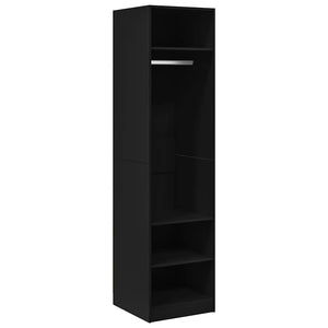Schwarzer Kleiderschrank 50x50x200 cm