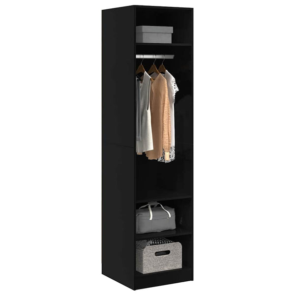 Schwarzer Kleiderschrank 50x50x200 cm