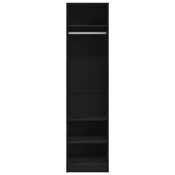 Schwarzer Kleiderschrank 50x50x200 cm