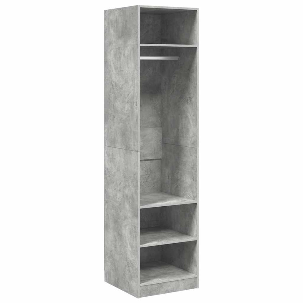 Kleiderschrank Betongrau 50x50x200 cm