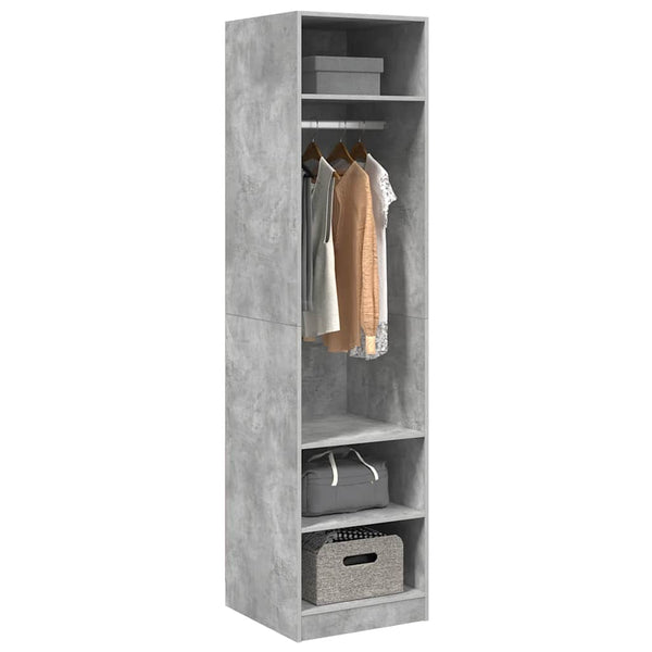 Kleiderschrank Betongrau 50x50x200 cm