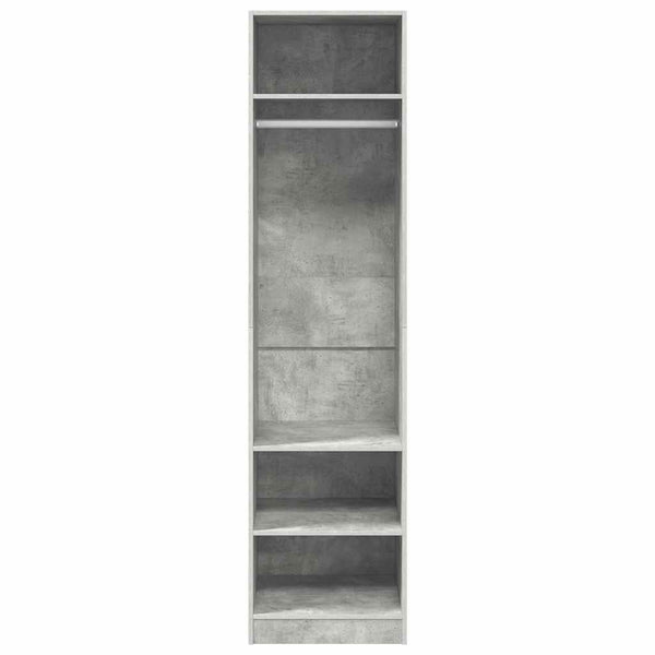 Kleiderschrank Betongrau 50x50x200 cm