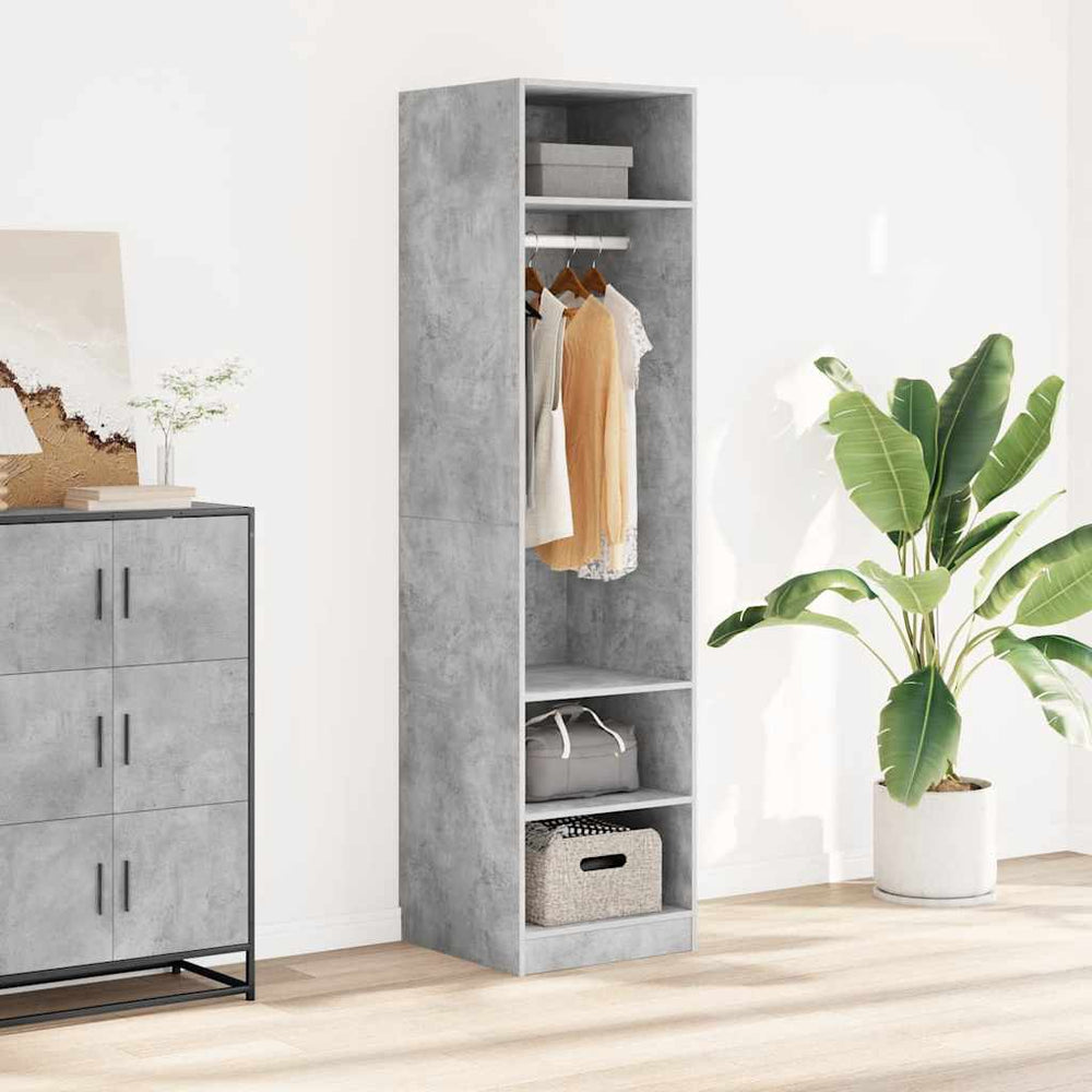Kleiderschrank Betongrau 50x50x200 cm