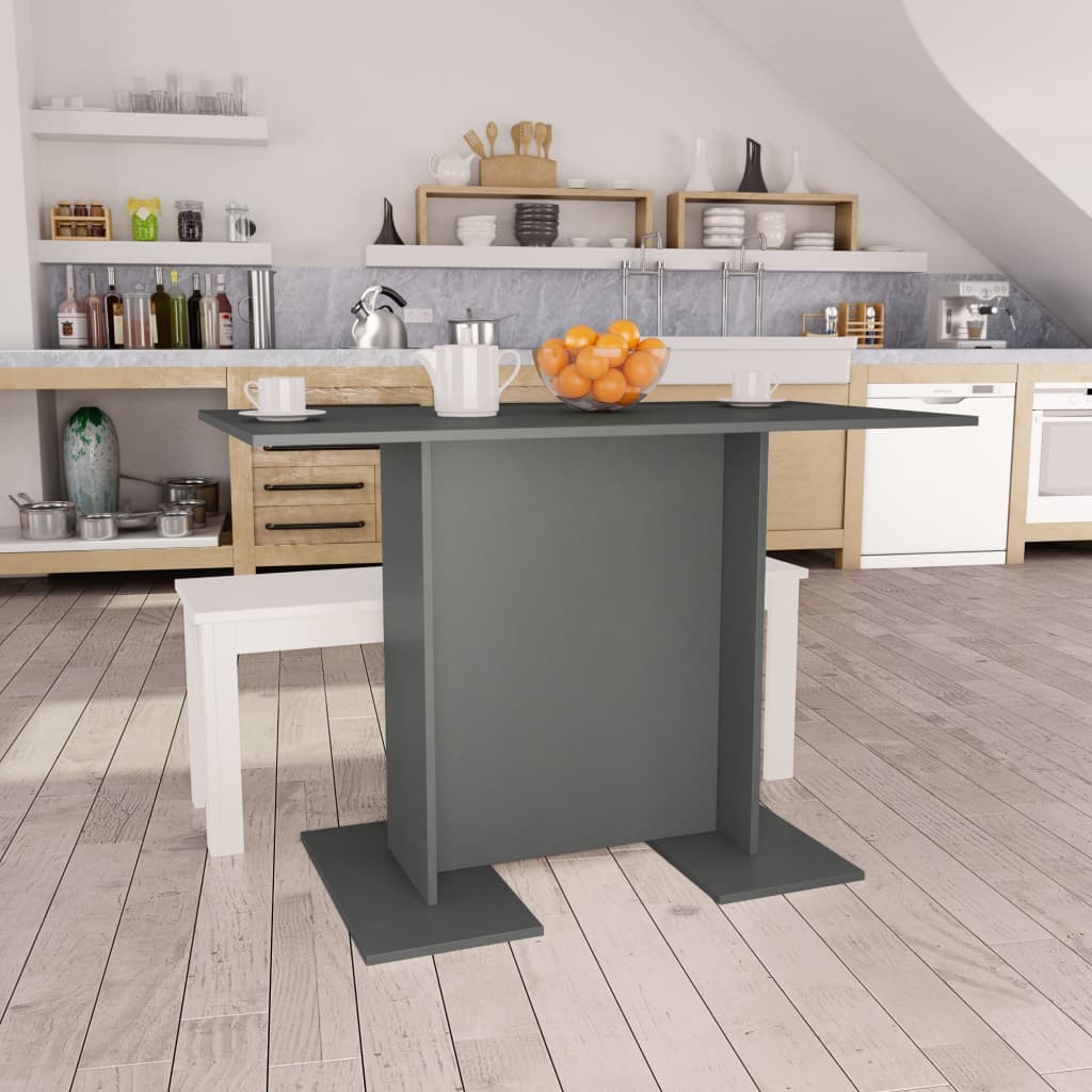 Grauer Esstisch 110x60 cm