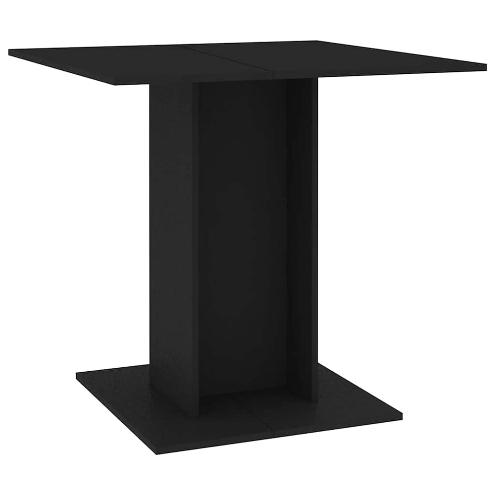 Schwarzer Esstisch 80x80 cm