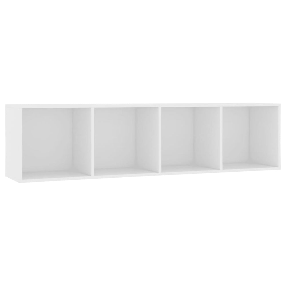 Weißes Bücherregal / TV-Schrank 143 cm
