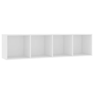 Weißes Bücherregal / TV-Schrank 143 cm