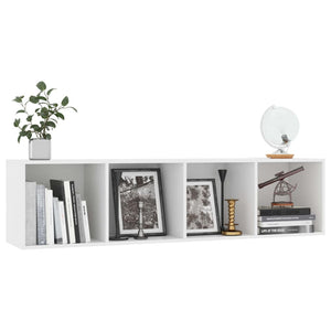 Weißes Bücherregal / TV-Schrank 143 cm