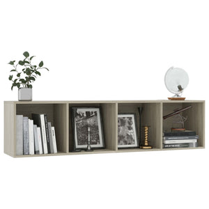 Sonoma Eiche Bücherregal TV-Schrank 143cm