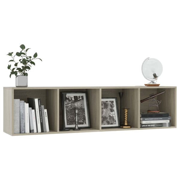 Sonoma Eiche Bücherregal TV-Schrank 143cm