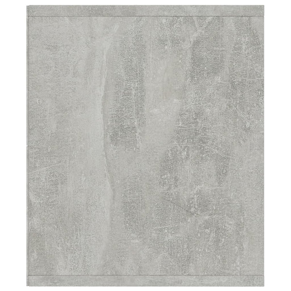 Betongraues Bücherregal/TV-Schrank, 143 cm