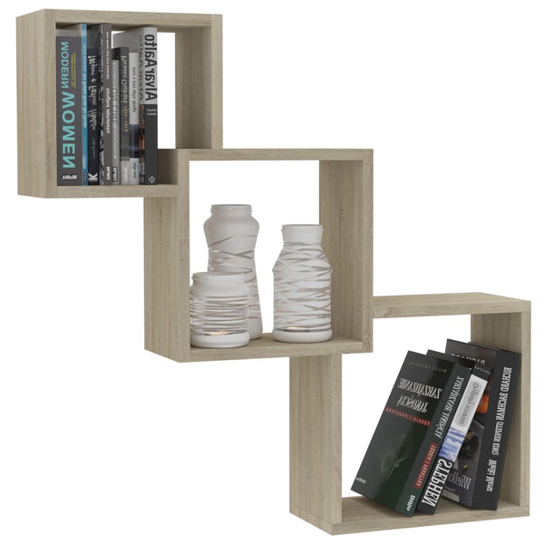 Cube Wandregal Sonoma Eiche 68x68 cm