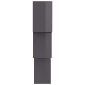 Cube Wandregal, Schwarz, 68 cm