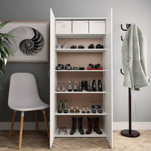 Weißer Schuhschrank 80 cm