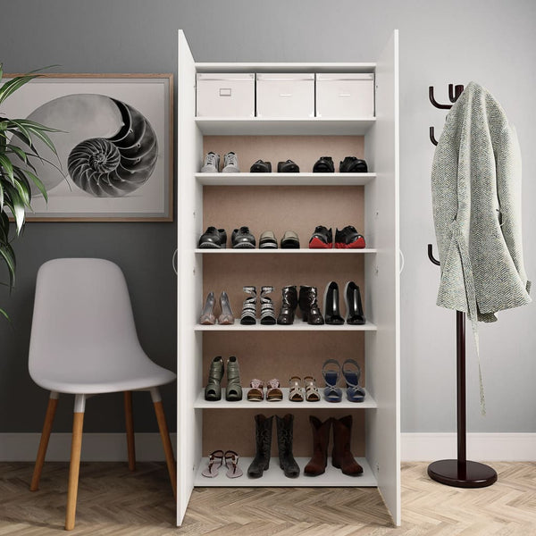 Weißer Schuhschrank 80 cm