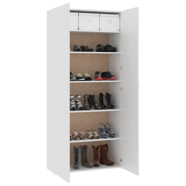 Weißer Schuhschrank 80 cm