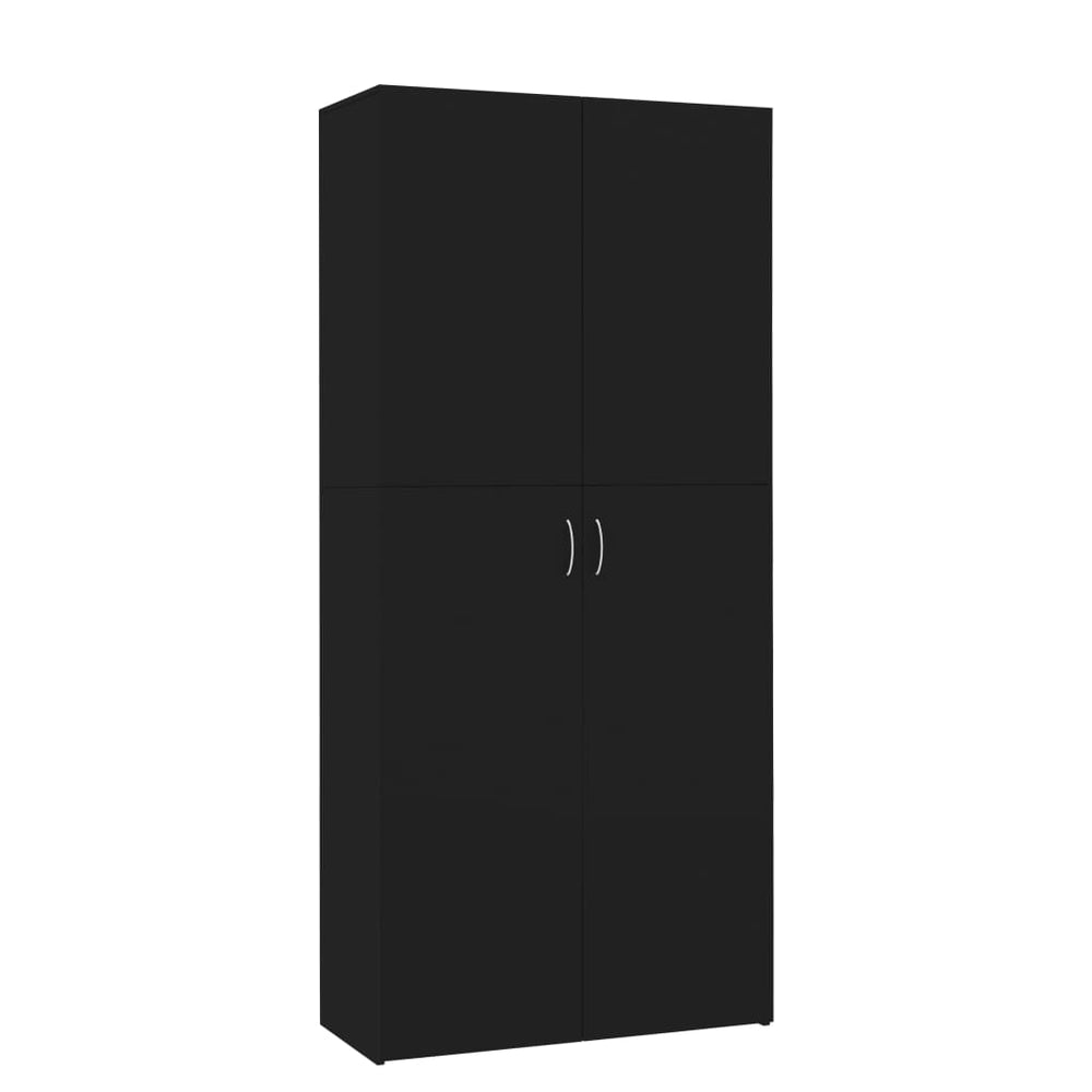 Schuhschrank Schwarz 80x180cm