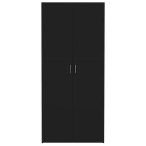 Schuhschrank Schwarz 80x180cm