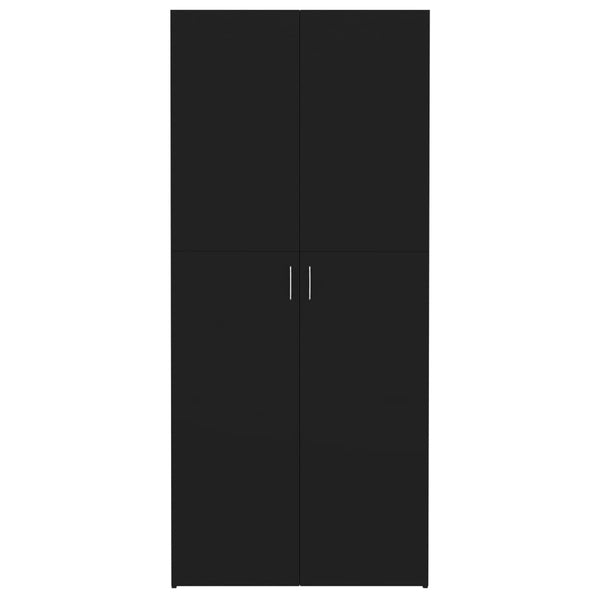 Schuhschrank Schwarz 80x180cm