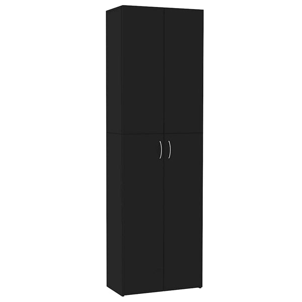 Büroschrank Schwarz 60x32x190 cm