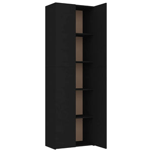Büroschrank Schwarz 60x32x190 cm