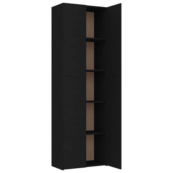 Büroschrank Schwarz 60x32x190 cm