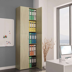Büroschrank Sonoma Eiche 60x32x190 cm