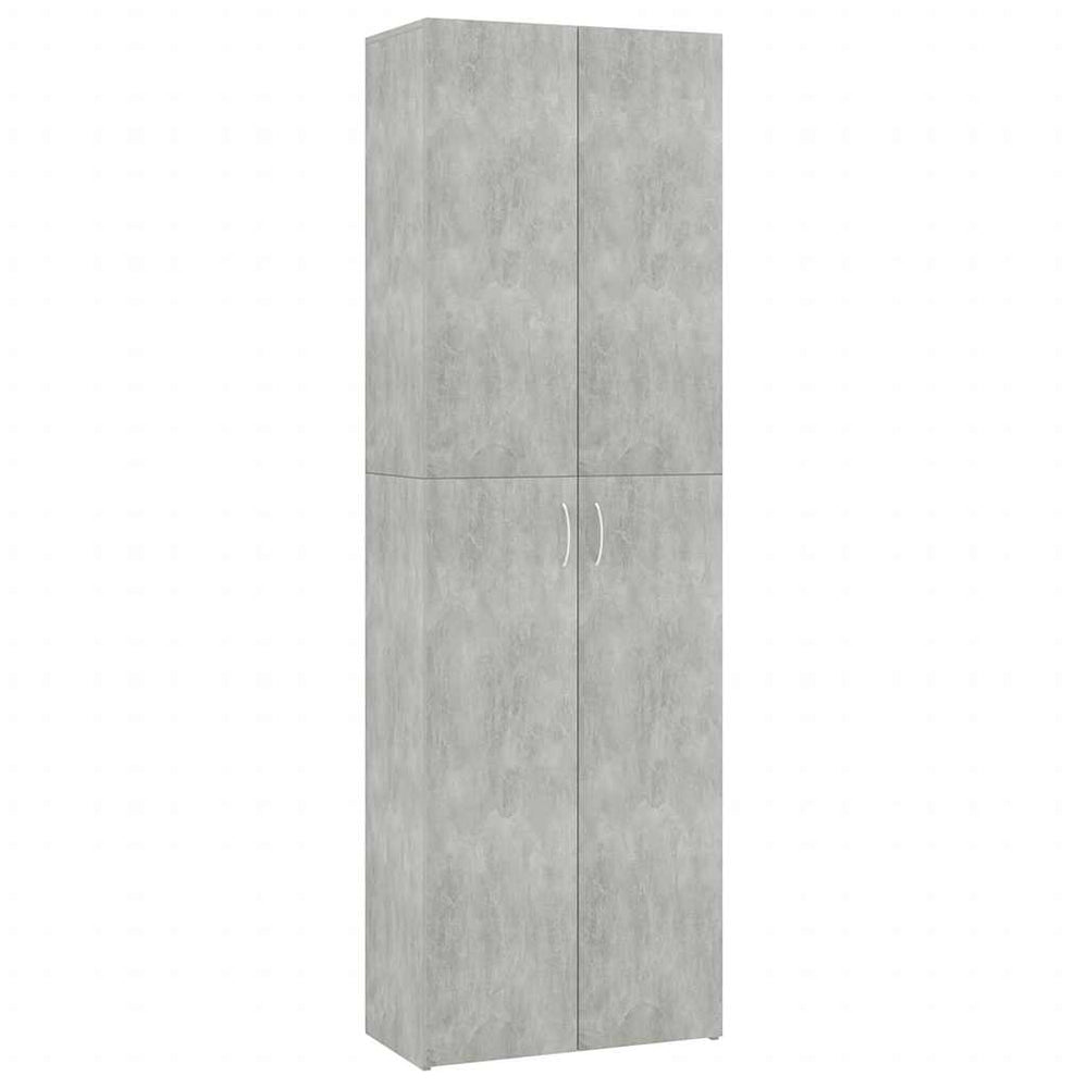 Betongrauer Büroschrank 60x32x190 cm