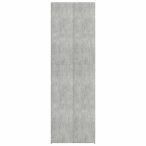 Betongrauer Büroschrank 60x32x190 cm